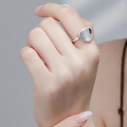 Cluster Rings Karachis Korean Ins Bracelet S925 Sterling Silver Food Ring Heart-shaped Versatile And Cool Personality