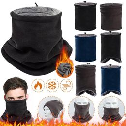 Bandanas Fleece Neck Warmer Multifunction Soft Sports Scarf Breathable Cycling Face Mask Adjustable Winter Gaiter For Camping Hiking