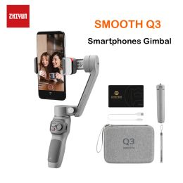 Gimbal Zhiyun Smooth Q3 Smartphones Gimbal 3Axis Handheld Stabilisers for Smartphones iPhone/Samsung/Huawei/Xiaomi/Action Camera