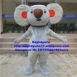 Mascot Costumes Gray Koala Bear Coala Mascot Costume Adult Cartoon Character Outfit Suit Sales Promotion Professional Stage Magic Zx704