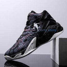 Men's high top basketball shoes, wear-resistant outdoor sneakers, breathable cushion for students x66