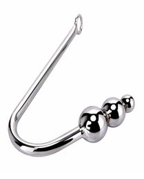 Stainless Steel Anal toys butt plugs Anal Hook Ring Sex products Male anal plugs (three balls) metal adult supplies9537880