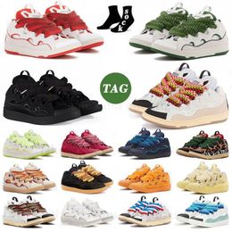 quality wholesale lavines Curb casual shoes Extraordinary Emed unisex Hightop Calfskin Rubber Nappa Platformsole Shoe Lavines Trainers sneakers plat-form flats