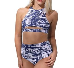 Bathing Dress Women Amazon Express new foreign trade bikini vintage printing split swimsuit whole swimsuit3669478