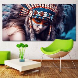 HD Prints Modern Wall Art Painting Girl Beauty Portrait Pictures Prints on canvas No frame Home Decor For Living Room267i