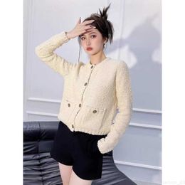 designer P Home 23 AutumnWinter New Casual Simple Button Design Loose and Slim Knitted Cardigan Coat K4JR