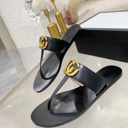 Leder Sommer Echte Sandale 35-42 für Outwear Freizeit Urlaub Slides Strand Hausschuhe Frühling Flache Schuhe Designer Größe Damen EUR