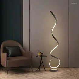 Floor Lamps Modern LED Strip Lamp For Bedroom Bedside Living Room Sofa Ambiance Vertical Table Study Reading Lighting