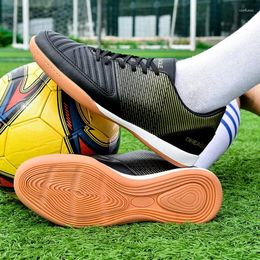 American Football Shoes Indoor Soccer Men Chuteira Fustal Tendon Sole IC Boots Anti Slip Professional Cleats Training