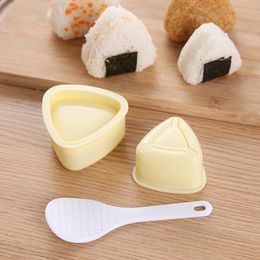 2PCSSet Sushi Mould Maker Onigiri Rice Ball Food Press Triangular Japanese Bento Kitchen Gadget Sets 240304