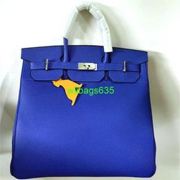 Handmade Bags Genuine Leather Handbags Bk40 High Capacity Handbags 40cm Full Leather Canvas Mens and Womens Universal Handbag Large Capacit have logo HBAI6Q