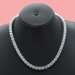 Discover Elegance Redefined Our Unisex Tennis Chain Crafted In Sterling Sier With Moissanite Diamonds