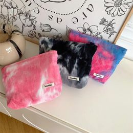 Cosmetic Bags Fashion Smudge Corduroy Travel Lipstick Phone Storage Bag Toiletry Kit Women Makeup Handbags Wallet Organizer Pouch