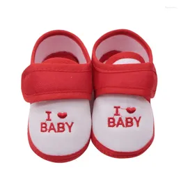 First Walkers Spring Baby Shoes Cotton Non-slip Toddler Heart-shaped Design Suitable For Adjustable 0-24M