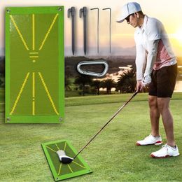 Golf Training Mat For Swing Detection Batting Ball Trace Detection Mat Swing Path pads Swing Practise Pads Golf Training Pad240311