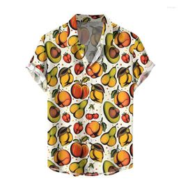 Men's Casual Shirts 3D Hentai Style Mushroom Printed For Men Kidsn Fashion Cool & Blouses Mens Hawaiian Short Clothes Tops