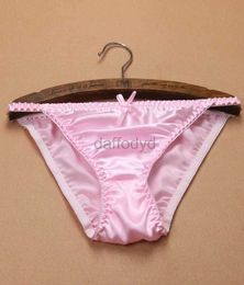 Panties Women's Pure Silk Panties Women 100 Mulberry Silk Briefs Lowwaist Lingerie T Thongs Underwear MLXL High Quality 8669976 ldd240311