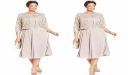 Elegant Mother Of The Bride Groom Dress With Jacklet High Quality Chiffon Lace Formal Wedding Party Gown Plus Size vestido de madr1322728