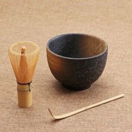 Whole-ceremony 3pcs sets matcha bowl bamboo scoop matcha whisk teaware247W