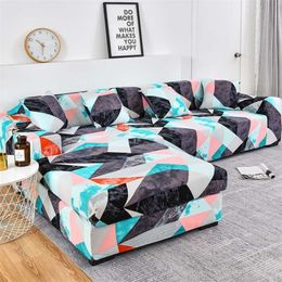 Corner Sofa Covers for Living Room Elastic Slipcovers Couch Cover Stretch Sofa Towel L shape Chaise Longue Need Buy 2pieces 211008256s