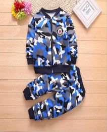 Winter Clothes for Baby Boys Girls Sets Warm Thick Zipper Coat Pant 2pcs Suit Cartoon Girl Boy Sports Suit Kids Clothes X08024575524