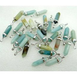 Natural stone s lapis tiger eye Opal crystal Quartz charm Pendants for diy Jewelry making necklaces Accessories 24Pcs 211014229B