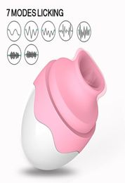 Electric Vibrator Silicone With Tongue Lick Adult Sex Toy Safe for Women USB Invisible Quiet Panty Clitoral Stimulator Y2004112961435