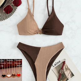 2024 Sexy Bikinis Womens Swimwear Push Up High Waist Swimsuits High Cut Bathing Suits Push Up Beach Bikini Set Female Biquini 240311