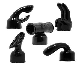 Black AV Rod Stick Head Cap Vibrator Accessories Adult Sex Toys for Women Female Masturbator Magic Wand Attachment4766527