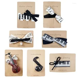 Hair Accessories Barrettes Hairpin Clips Headwear Violin Musical Note Headdress For Daily Wearing Parties