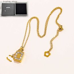 Pendant Necklaces Brand Packaging Necklaces Designer Pendant Necklaces Luxury Stainless Steel Plated Letter For Women Jewellery Never Fade 18K Gold Plated L240311