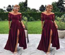 Off The Shoulder Split Prom Party Dresses Evening Wear In Stock s Highend Occasion Dress4755472