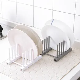 Kitchen Storage Dish Rack Plate Cups Stand Display Holder Drying Organizer(White)