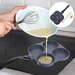 Pans Griddle Non Stick Pan Fried Egg Moulds Breakfast Mini Pancake Small Frying Four Hole For Eggs