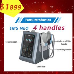 slimming 4s handler emslim pro sculpting nova neo new body rebuilding emshape shockwave machine Em slim Stimulate Electrical Stimulator factory