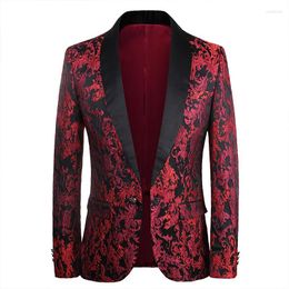 Men's Suits Fashion Jacquard Premium Blazer Hombre Casual Mens Four Seasons Quality Soft Comfortable Slim Fit Coat Terno Masculino