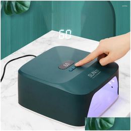 Nail Dryers 1Pc Dryer Professional 48W Uv Portable Led Lamp Gel Manicure With 33Pcs Light Nails Polish Curing Drop Delivery Health Bea Otjwn