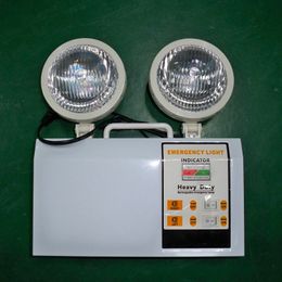 Doppelkopf-Notfalllampe 90–280 V, 6000 K, Doppelkopfleuchte mit Batterie