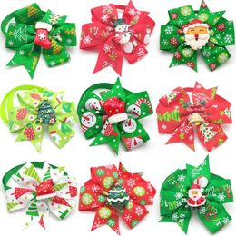 Dog Apparel 30 50 Pc Christmas Pet Accessories Puppy Bow Ties With Xmas Cat Bowtie Necktie Small270R