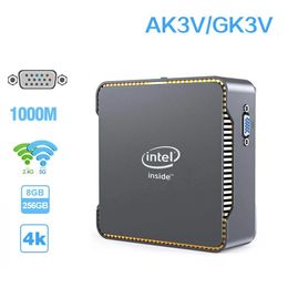 Mini Pcs Pc Ak3V Intel Celeron J3455 Quad Core Ddr4 8Gb 128Gb Windows 10 Desktop With Hd Vga Port 1000M Lan Bt4.2 Drop Delivery Comput Otkkj