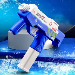 Gun Toys Summer MP9 Electric Water Gun Children Water Blaster Beach Outdoor Shooting Game Swimming Pool Kid Toys AC127 L240311