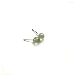 Stud Earrings 5A Genuine Green Strawberry Quartz Eardrop Earring Earbob S925 Sterling Silver Natural Crystal