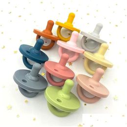 Soothers Teethers 10Pcs Food Grade Sile Nipple Soft Infants Chew Toys Soother Pacifier Nursing Accessories Born Care Product Drop Deli Otqpa