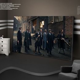 Modern Classic Peaky Blinders Movie Art Posters and Prints Canvas Painting Print Wall Art for Living Room Home Decor Cuadros No F230x