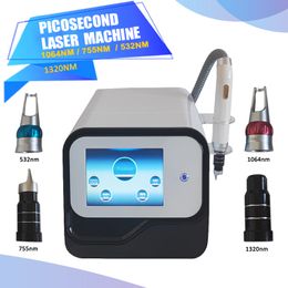 Painless Tattoo Removal Pico Second Laser Beauty Equipment Q Switch ND Yag Laser Tattoos Remover Eyebrow Washing Black Face Doll Pico Laser Therapy Machine