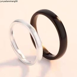 Brushed Lovers Rings Are Simple Fashionable and Personalized. Men and Women Can Adjust the Opening of the Ring. It Is a Token of Love and Hand Jewellery