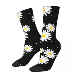 Men's Socks Male Men Hip Hop Daisy Flower Sock Polyester High Quality Women's Spring Summer Autumn Winter