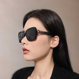 Fashion CH top sunglasses Xiaoxiang Sunglasses Female Ins Anti UV Diamond CH5422 Letter Irregular Mirror Legs with original box Correct version high quality