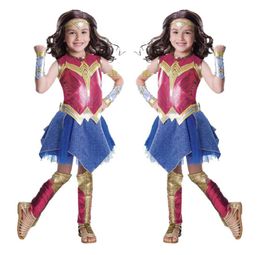 Children performance costumes Deluxe Child Dawn Of Justice Wonder Woman Costume Halloween costumes3467541