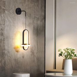 Wall Lamp Led Bedroom Living Room Background Modern Minimalist El Sconce Bedside